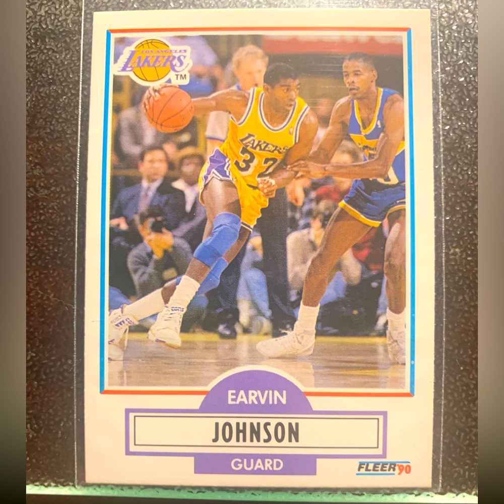 Earvin Magic Johnson 1990 Fleer.Mint condition.